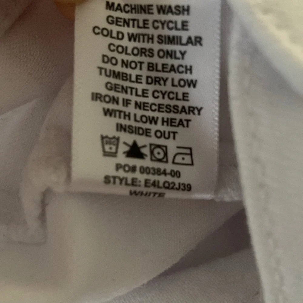 Evereve The Ever Wide Leg with Seam Detail, Size 28, White, Like New